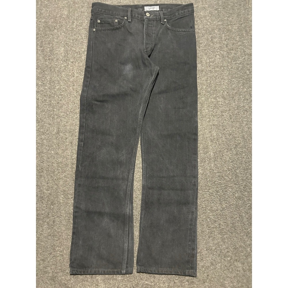 Gustin jeans pants button fly gray mens straight Fit 33X30 (tag 35)